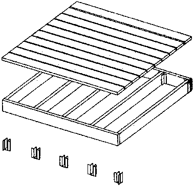 [exploded diagram of landing module]