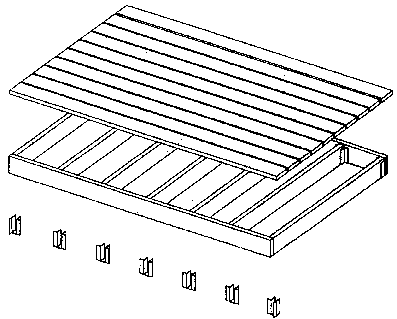 [exploded diagram of landing module]