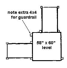 [top view of mid landing showing fifth 4x4]