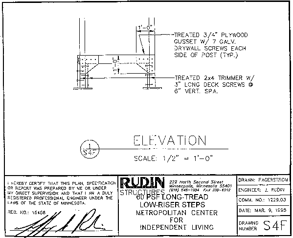 [engineering drawing of support framing plan]